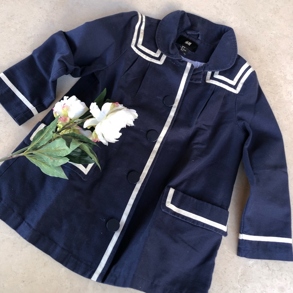 💥Make An Offer💥 H & M Vintage Style Sailor Pea Coat